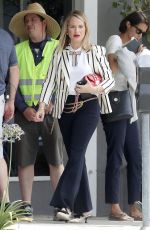 LESLIE GROSSMAN and BILLIE LOURD on the Set of America Horror Story Season 8 in Los Angeles 07/09/2018