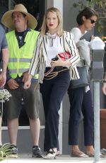 LESLIE GROSSMAN and BILLIE LOURD on the Set of America Horror Story Season 8 in Los Angeles 07/09/2018