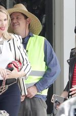 LESLIE GROSSMAN and BILLIE LOURD on the Set of America Horror Story Season 8 in Los Angeles 07/09/2018