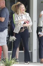 LESLIE GROSSMAN and BILLIE LOURD on the Set of America Horror Story Season 8 in Los Angeles 07/09/2018