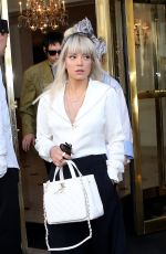 LILY ALLEN Leaves Her Hotel in Paris 07/03/2018