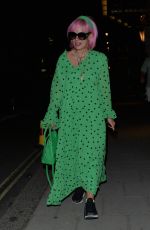 LILY ALLEN Out for Dinner at Scott