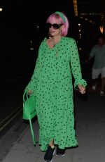 LILY ALLEN Out for Dinner at Scott