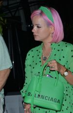 LILY ALLEN Out for Dinner at Scott