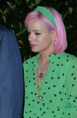 LILY ALLEN Out for Dinner at Scott