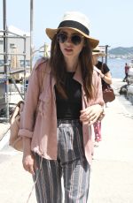 LILY COLLINS Arrives at Hotel Regina Isabella in Ischia Porto 07/14/2018
