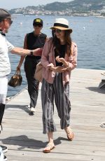 LILY COLLINS Arrives at Hotel Regina Isabella in Ischia Porto 07/14/2018