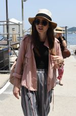 LILY COLLINS Arrives at Hotel Regina Isabella in Ischia Porto 07/14/2018