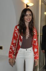 LILY COLLINS at Gala Party for Quincy Jones at Ischia Global Festival 07/18/2018