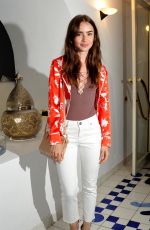 LILY COLLINS at Gala Party for Quincy Jones at Ischia Global Festival 07/18/2018