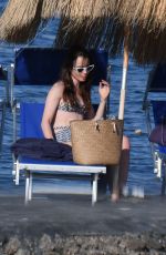 LILY COLLINS in Bikini at Hotel Regina in Ischia 07/17/2018