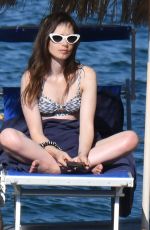 LILY COLLINS in Bikini at Hotel Regina in Ischia 07/17/2018