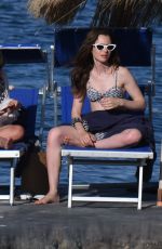 LILY COLLINS in Bikini at Hotel Regina in Ischia 07/17/2018