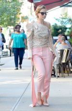 LILY JAMES at ABC Studio in New York 07/18/2018