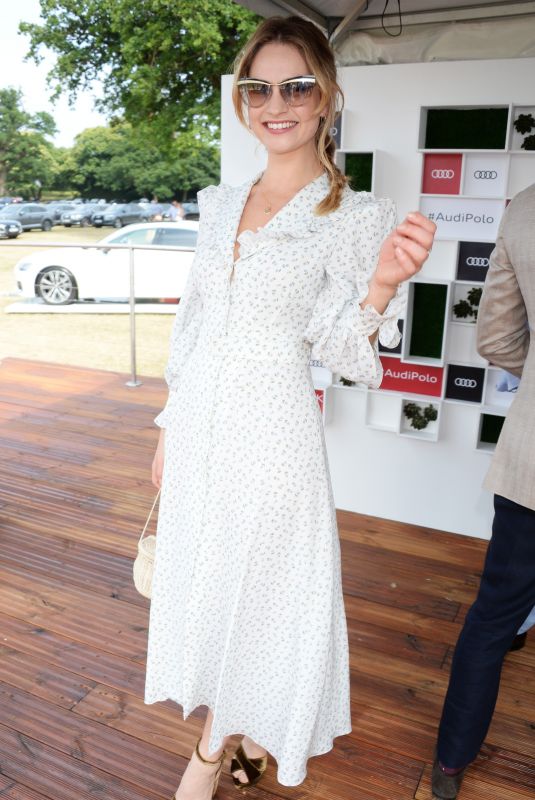 LILY JAMES at Audi Polo Challenge at Coworth Park Polo Club 07/01/2018