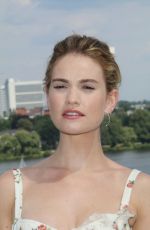 LILY JAMES at Mamma Mia! Here We Go Again Photocall in Hamburg 07/12/2018