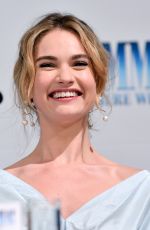 LILY JAMES at Mamma Mia! Here We Go Again Photocall in Stockholm 07/11/2018