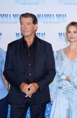 LILY JAMES at Mamma Mia! Here We Go Again Photocall in Stockholm 07/11/2018