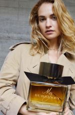 LILY JAMES for My Burberry 2018 Campaign