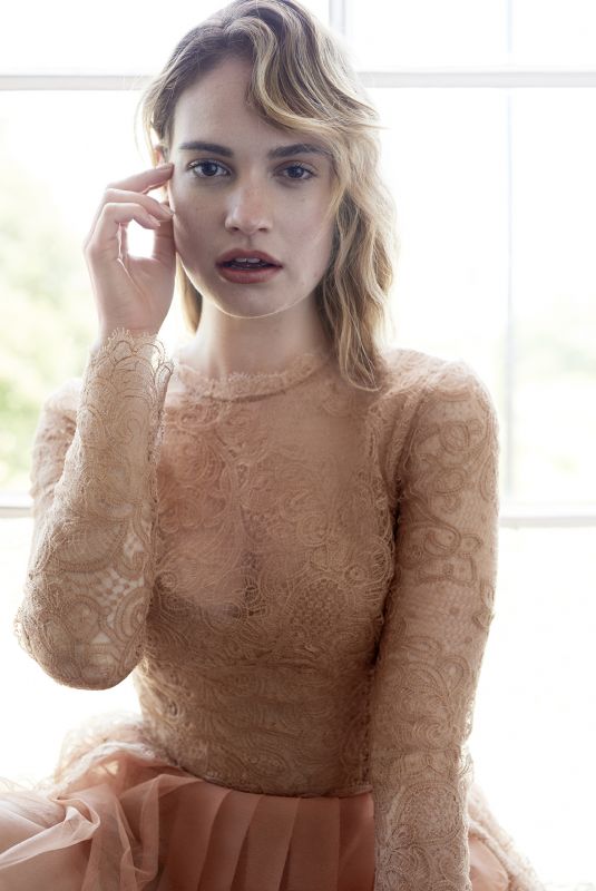 LILY JAMES for Vanity Fair Magazine, Italy August 2018