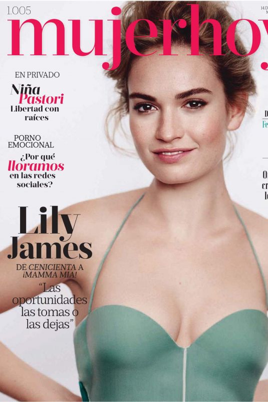 LILY JAMES in Mujer Hoy Magazine, July 2018 Issue