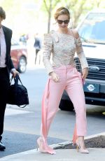 LILY JAMES Leaves ABC Studios in New York 07/18/2018