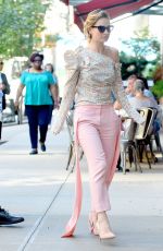 LILY JAMES Leaves ABC Studios in New York 07/18/2018