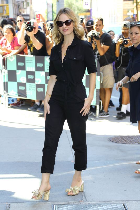 LILY JAMES Out in New York 07/19/2018