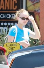 LILY-ROSE DEPP in Denim Shorts Out Shopping in Los Angeles 07/29/2018