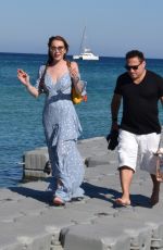 LINDSAY LOHAN Out and About in Mykonos 07/02/2018