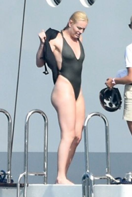 LINDSEY VONN in Swimsuit on Holiday in Sardinia 07/04/2018