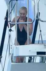 LINDSEY VONN in Swimsuit on Holiday in Sardinia 07/04/2018