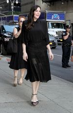 LIV TYLER Arrives at Late Show with Stephen Colbert in New York 07/12/2018