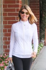 LORI LOUGHLIN at a Nail Salon in Los Angeles 07/16/2018