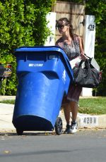LUCIA SOLA at a Trash Bins in Los Angeles 07/12/2018
