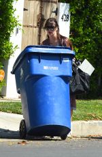 LUCIA SOLA at a Trash Bins in Los Angeles 07/12/2018