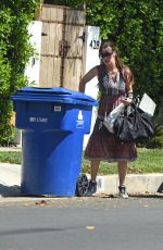 LUCIA SOLA at a Trash Bins in Los Angeles 07/12/2018