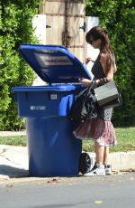 LUCIA SOLA at a Trash Bins in Los Angeles 07/12/2018