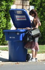LUCIA SOLA at a Trash Bins in Los Angeles 07/12/2018