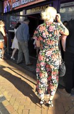LUCY FALLON Arrives at Viva Showbar in Blackpool 07/09/2018