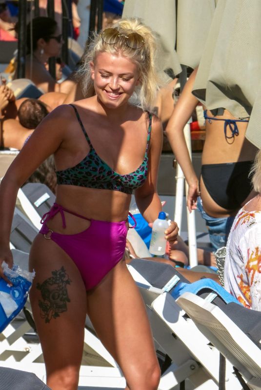 LUCY FALLON in Bikini on Vacation in Mykonos 07/01/2018