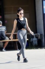 LUCY HALE Arrives at Dentist Office in Los Angeles 07/19/2018