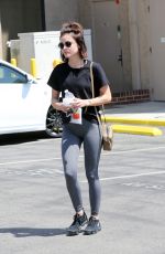 LUCY HALE Arrives at Dentist Office in Los Angeles 07/19/2018