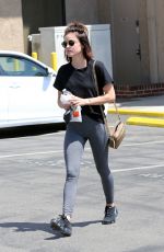 LUCY HALE Arrives at Dentist Office in Los Angeles 07/19/2018