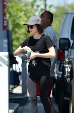 LUCY HALE at a Gas Station in Los Angeles 07/25/2018