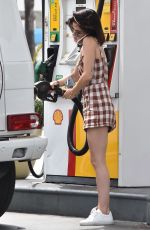 LUCY HALE at a Gas Station in Studio City 07/18/2018