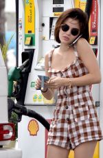 LUCY HALE at a Gas Station in Studio City 07/18/2018