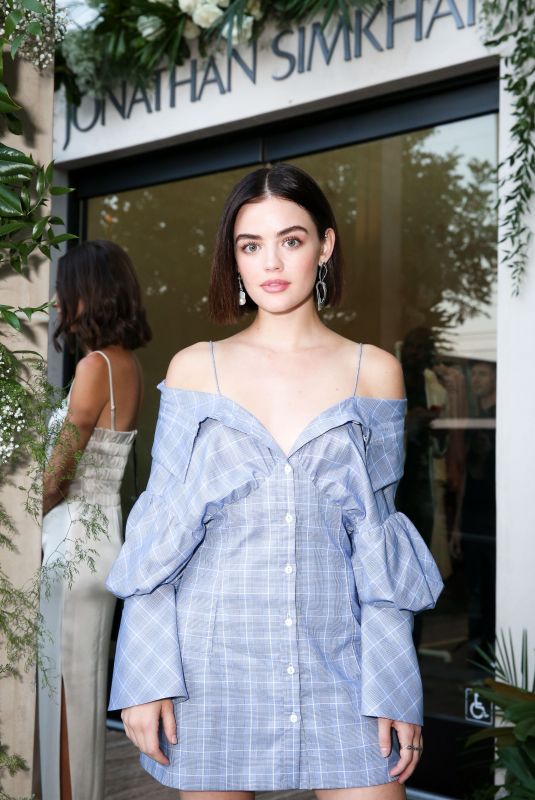 LUCY HALE at Jonathan Simkhai West Coast Glagship Opening Celebration in Los Angeles 07/25/2018