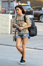 LUCY HALE at Muay Thai Class in Hollywood 07/17/2018