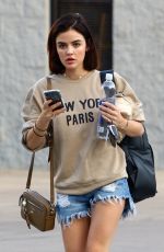 LUCY HALE at Muay Thai Class in Hollywood 07/17/2018